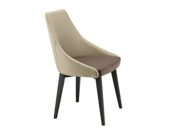 KONTEA 590 - Upholstered wooden easy chair by Et al. - view 2